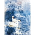 thumbnail image 2 of Young, Chamira 15x18 White Modern Wood Framed Museum Art Print Titled - Swans II, 2 of 4