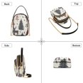 thumbnail image 3 of FORMRS Crossbody Bag for Women Quilted Travel Shoulder Cell Phone Purse with Chain Strap Handbag, Beige Christmas Forest, 3 of 7