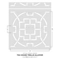 Tea House Trellis Wall Stencil