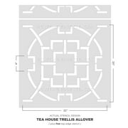 Tea House Trellis Wall Stencil
