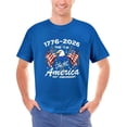 thumbnail image 3 of LAOLIUSN Men’s Women’s America 250th Anniversary T-Shirt 1776-2026 Patriotic Bald Eagle USA Flag Graphic Tee, 100% Cotton, S-4XL, 3 of 5