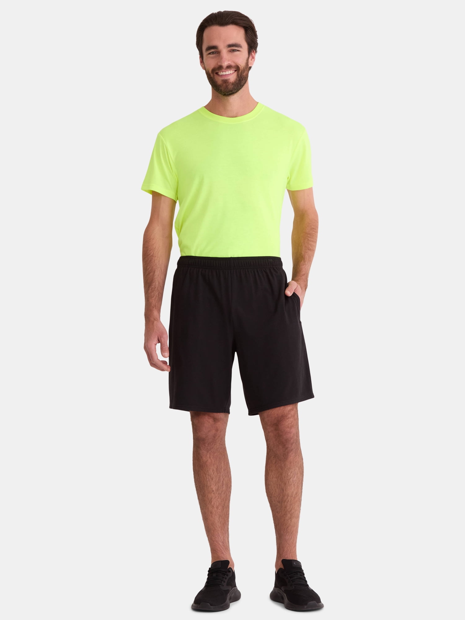 Athletic Works Men's Tri Blend Active Shorts, 3-Pack, Sizes XS-5XL