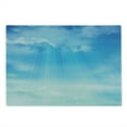 thumbnail image 2 of Blue Cutting Board, Open Blue Skies with Fluffy Clouds Life Meaning Awaken Meditation, Decorative Tempered Glass Cutting and Serving Board, in 3 Sizes, by Ambesonne, 2 of 5