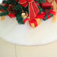 thumbnail image 1 of Thick Christmas Tree Skirt 49 Inches, Soft White Christmas Tree Skirt Round, 1 of 5