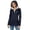 Dark Green, variant on Fleece Lined Hooded Waterproof Jacket for Women, Full Zip Casual Commuter Outerwear, Cotton Feel Winter Coat, 1 Piece, S-XXL, Plus Size Friendly