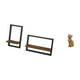 thumbnail image 1 of Estantería flotante con forma de gato, figura de pared de madera, decoración rústica moderna, juego de estantes coleccionables de resina para cocina,, 1 of 8