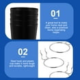 thumbnail image 3 of 4 Sets Pegboard Cups and Hooks Set Peg Hooks Assortment Organizer and Cups, 3 of 8