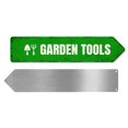 thumbnail image 1 of Garden Tools Metal Sign by DC | Arrow Metal Directional Signage for Indoor & Outdoor | 4x18" Rust-Free Aluminum Sign | Home & Garden Signage UV Protected Road RIGHT Arrow Sign | Made in USA, 1 of 7