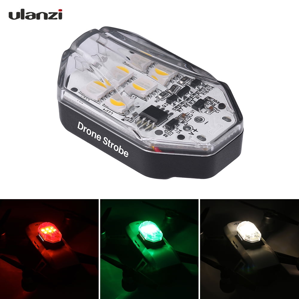 ulanzi DR01 Mini Drone Strobe Light 3 Lights Color(White/Red/Green) 9 Lignting Modes