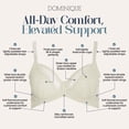 thumbnail image 3 of Dominique Tessa Full Figure Lace Support Bra #7400 – 3-Part Cup Everyday Bra with Lift, Shape & Comfort - Lingerie for Women, 3 of 6