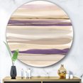 thumbnail image 3 of Designart 'forme de Glam Violet I' Glam Métal Cercle Art Mural, 3 of 3