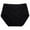 Black, variant on Solid Lace Plus Size High Waist Leak Proof Cotton Crotch Shorts Underwear Panties Plus Size Underwear Women Underwear Seamless Cotton Red 6XL
