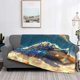 thumbnail image 2 of Fotbe Sunshine Underwater Sand Turtle Manta de Franela con Estampado, Manta Ultrasuave para Cama, Sofá, Auto, Hipoalergénica y Antibolitas-50"x40", 2 of 6