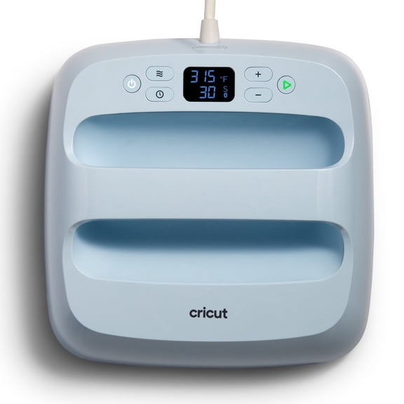 Cricut EasyPress 3 - 9 in x 9 in - Bluetooth-Enabled Handheld Heat Press Machine, Blue