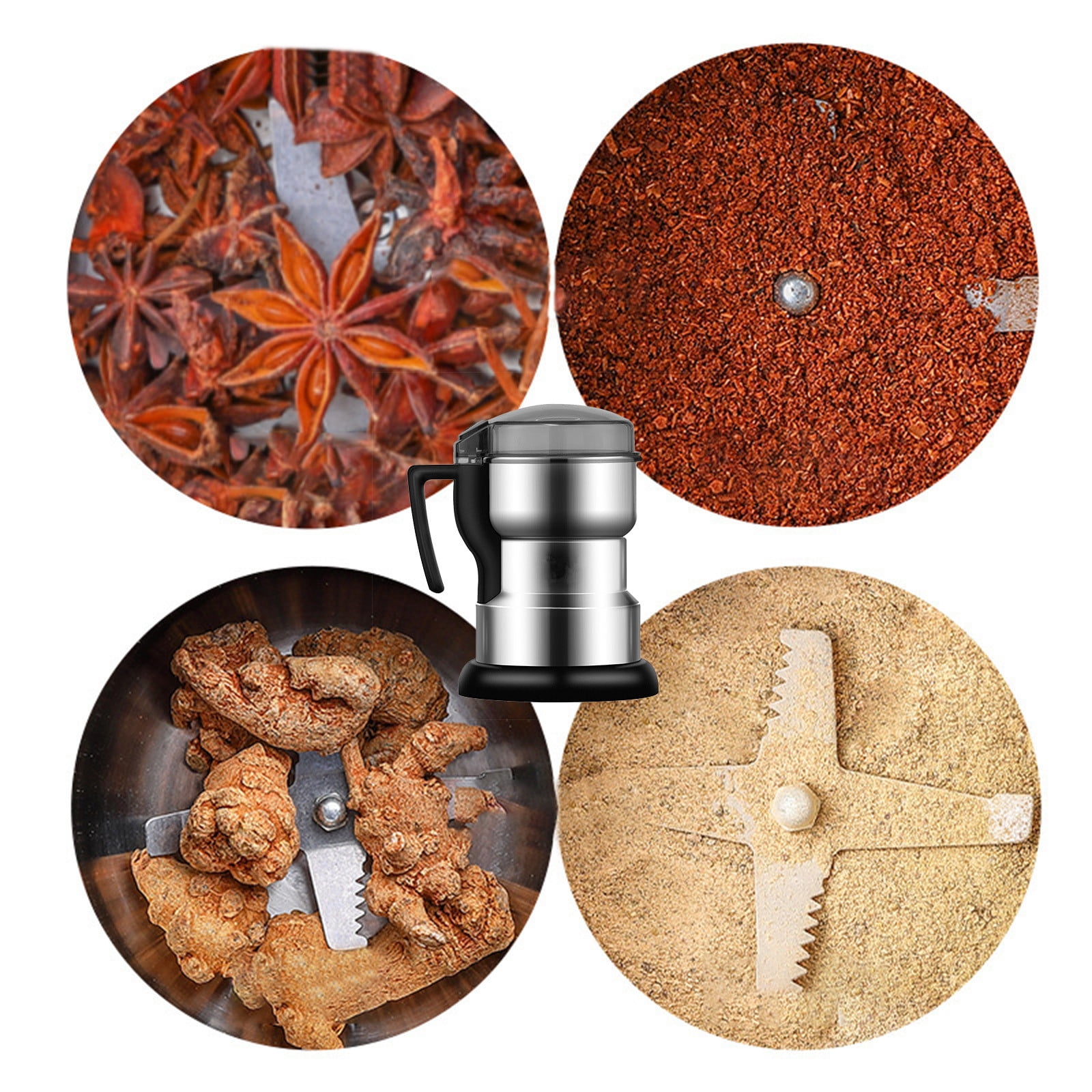 Spice Grinder Nut Seed Herb Grind Spice Crusher Mill Blender, Electric Home Milling Machine, Small Pulverizer, Grinding Powder, Electric Coffee Grinder