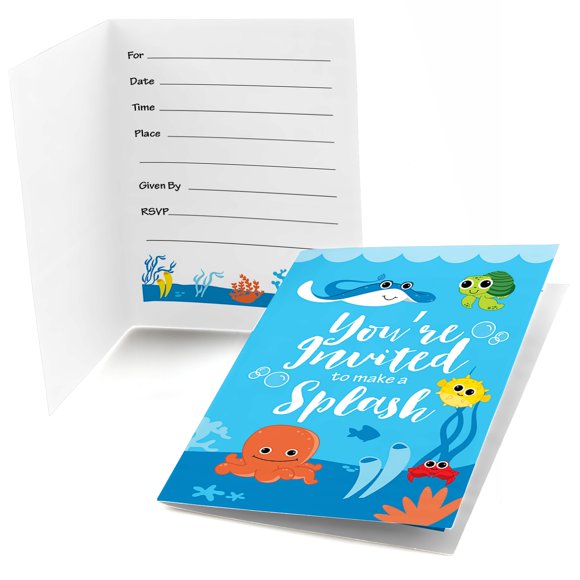 Under The Sea Baby Shower Invitation Under The Sea Baby Shower Invitation