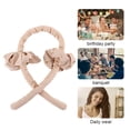 thumbnail image 3 of Ruban de Fer à Friser pour Cheveux, Pince Rouleau en Mousse Sans Chaleur Réutilisable et Portable, Bandeau Enveloppant, Café, 3 of 9