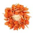 thumbnail image 1 of Fall Decor 19.7 Inch Realistic Fall Wreath, Artificial Autumn Maple Leaves Wreath For Thanksgiving Halloween Front Door Home Wall Farmhouse Harvest Festival Outdoor Indoor Decor, 1 of 6