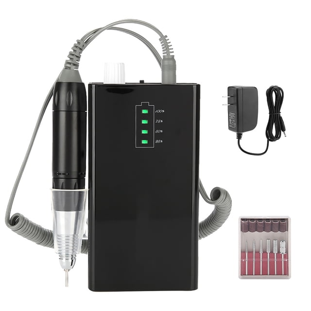 Herramienta de manicura, 30000RPM Mini taladro eléctrico para uñas, lima de uñas inalámbrica, diseño elevado
