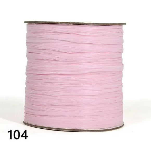 250 Y/roll Cotton Raffia Yarn for Summer Beach Hat Crochet Bag Material DIY Handmade Supply