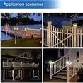 thumbnail image 3 of Solar Post Cap Lights For 4x4 Wooden Posts Garden Decoration White, 3 of 5