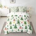 thumbnail image 2 of Manfei Green Xmas Tree Bedding Comforter Set 7-Piece,Merry Christmas King Bedding Sets,Happy New Year Bed Sheets For Children,Luxury Bedroom Decor Reversible, 2 of 8
