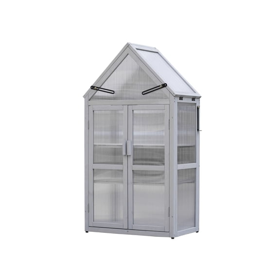 Kselythan 3 Tier Mini Greenhouse for Indoor Outdoor, Small Plant Green House, Stand Portable Greenhouses with Cover for Seedling (27.55"Lx16.14"Wx52.36"H)