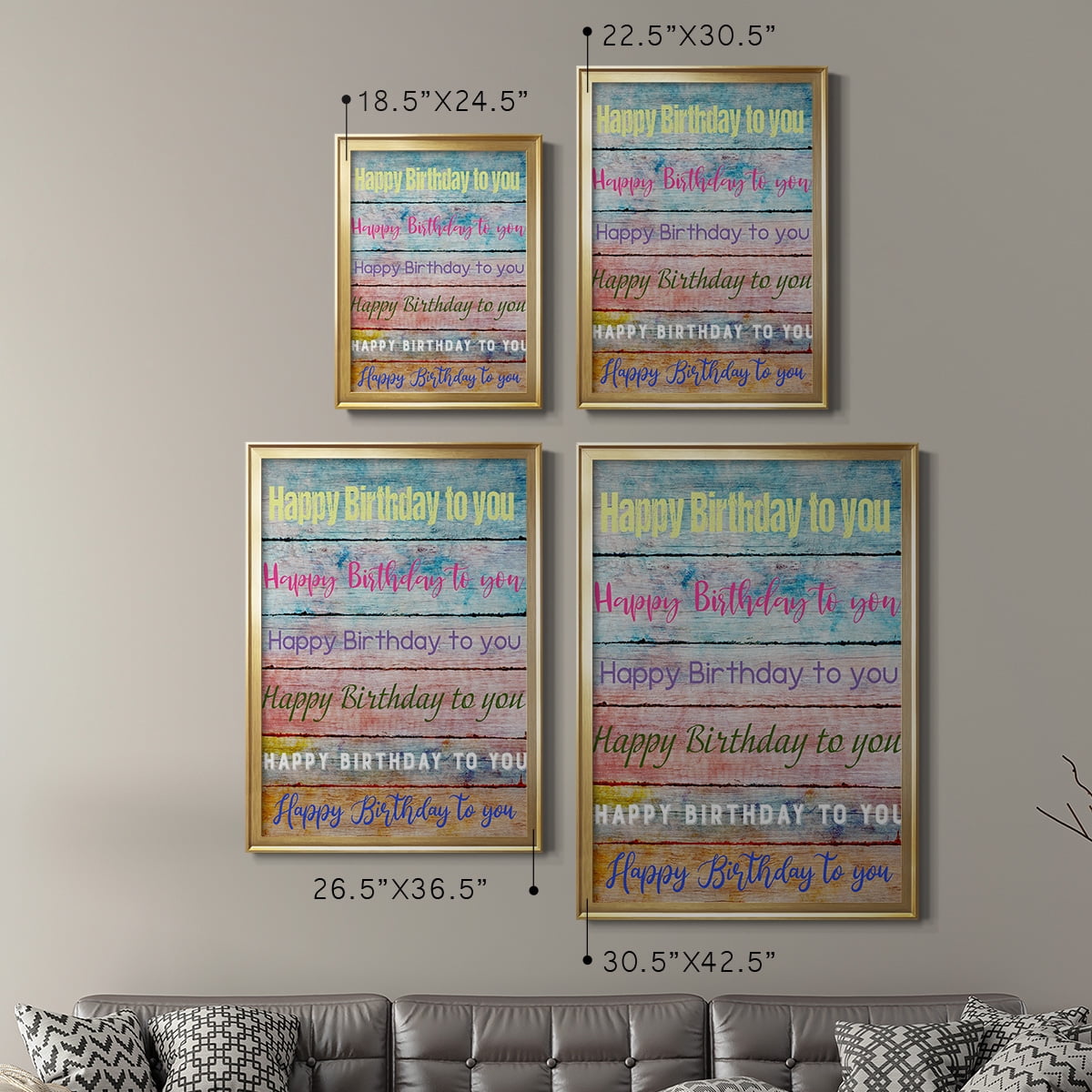 Birthday Song Premium Framed Print - Ready to Hang