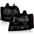 thumbnail image 2 of Spec-D Tuning Smoked Headlights Compatible with 2007-2013 Chevy Avalanche, 2007-2014 Tahoe Suburban, L+R Pair Head Light Lamp Assembly, 2 of 4
