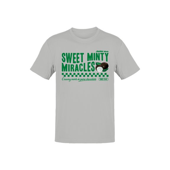Officially Licensed Junior Mints Sweet Minty Miracles Design Men's T-shirt