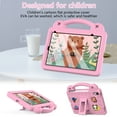 thumbnail image 2 of Kids Case for Walmart Onn 10.1" Tablet (Gen 4) 2024, Children Friendly DIY Cartoon EVA Foam Protective Handle Stand Cover for Onn 10.1 inch 4th Generation Tablet (Model: 100135925) ,Pink, 2 of 8