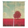 thumbnail image 1 of ABPHQTO Hermoso árbol en un bonito campo japonés Noren cortina puerta ventana tratamiento cortinas 105x120 cm, 1 of 1