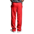 thumbnail image 5 of Garbnen Sweatpants for Men Baggy Workout Athletic Gym Mens Straight Leg Sweatpants Elastic Waist S-5xl Mens Trousers Lightweigh Fall Winter Lounge Pants for Men with Pocket Red 5XL, 5 of 8