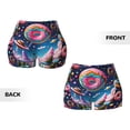 thumbnail image 3 of Sikiie Colorful Donut Print Workout Shorts Women Scrunch Butt Gym Shorts Seamless High Waist Tummy Control Yoga Biker Athletic Shorts, 3 of 5