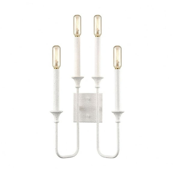Edward 19'' High 2-Light Sconce - Matte White