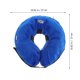 thumbnail image 5 of EeaseMX Collar inflable para mascotas, para recuperación de heridas, antimordeduras, de PVC, cómodo, talla M (azul), 5 of 8