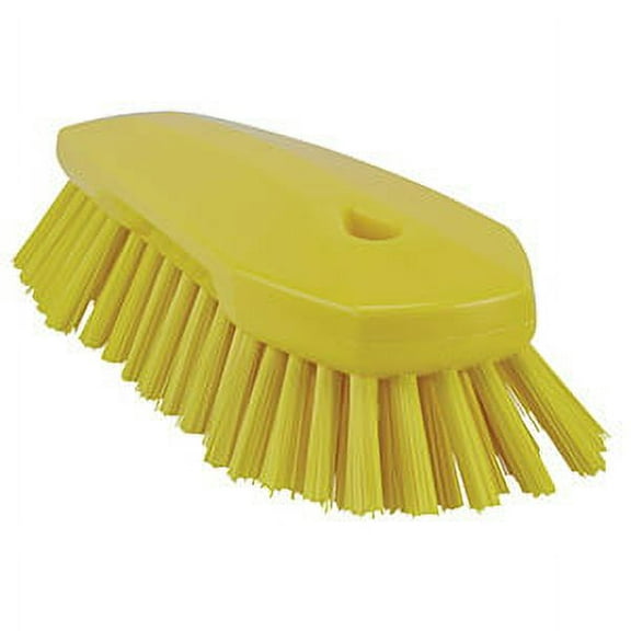 Vikan Extra-Large Hand Brush- Extra Stiff - Yellow (3 Units)