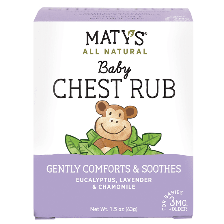 Matys All Natural Baby Chest Rub, Petroleum Free, Made with Soothing Lavender & Chamomile, 1.5oz