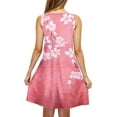 thumbnail image 6 of JTZGDY Womens Summer Dresses Vintage Floral Print Sleeveless Scoop Neck Graphic Tank Dress Loose Fit Casual Graphic T-Shirts Dress Trendy Flowy Beach Sundress with Pockets Pink XL, 6 of 7