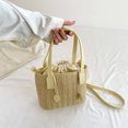 thumbnail image 4 of Bolso cruzado de moda para mujer, bolsos de paja ligeros para regalo (amarillo) Ehuebsd Para Estrenar, 4 of 9