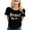 Black, variant on Women’s Braut Letter Print T-Shirt, Casual Crew Neck Short Sleeve Tee, Soft Loose Fit Everyday Top For Spring Summer Fall Yellow L