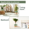thumbnail image 6 of FIASON 2 Pack Plastic 12 Inch Green with Brown Self-Watering Plant Pots for Indoor Outdoor, Large Flower Pots Include Drainage Holes, Watering Lip & Removable Saucer, 6 of 7