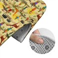 thumbnail image 5 of Honeii Ethnic African Pattern Bathroom Anti-Skid Pad Bathroom Mat Vintage Seamless Pattern Not-Slip Toilet Rug Set, 5 of 6
