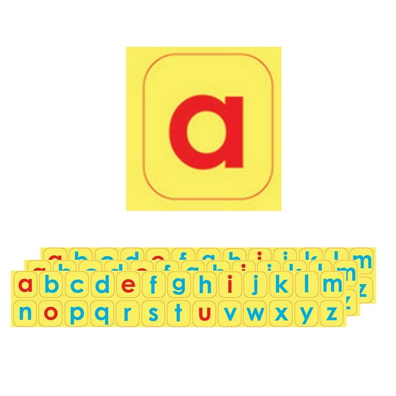 Ashley Productions Die-Cut 1" Magnetic Foam Lowercase Letters Assorted Colors 104 Pieces Per Pack 3