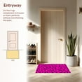 thumbnail image 3 of ODIKA 4'x6' Machine Washable Non-Slip Area Rug, Dynamic Pink Leopard Print with Abstract Interlocking Design High Traffic Rug, Pink, 331430, 3 of 7