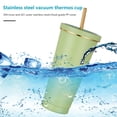 thumbnail image 4 of Taza de agua para coche de 750 ml, termos de paja a prueba de fugas, tazas de café de viaje (verde) Tmvgtek Para Estrenar, 4 of 8