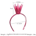 thumbnail image 3 of Banda para el cabello con forma de corona tridimensional, banda para el cabello con forma de festival de amor hueco, banda para el cabello con purpurina para niños, 3 of 6