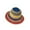 Khaki, variant on D-GROEE Women Straw Hat Wide Brim Beach Sun Cap Rainbow Colors Lady Bucket Hat for Travel Decoration Summer Vacation Soft Lightweight and Breathable