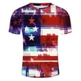 thumbnail image 5 of Savings Clearance!GaThRRgYP Mens tshirts Graphics $8,Men's Independence Day Printed Round Neck Short Sleeved Top/Shirt Multicolor XXL, 5 of 5