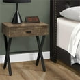 thumbnail image 4 of Home Square 24" Wood Top Storage End Table in Brown and Black - Set of 2, 4 of 6